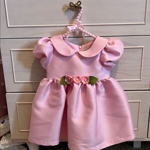 Pink Floral Kids Formal Dress